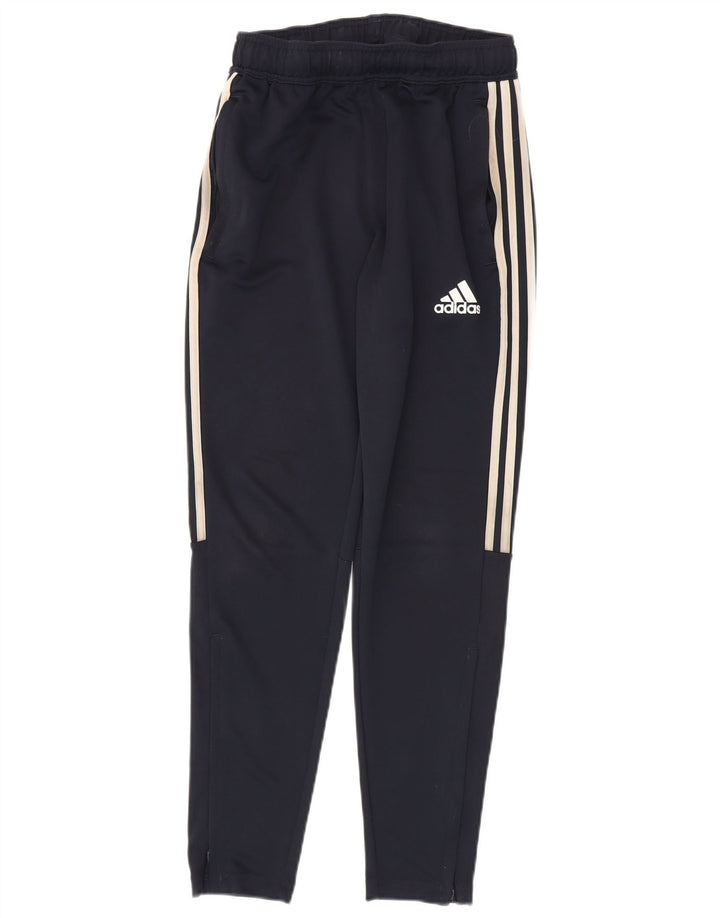 ADIDAS Mens Aeroready Tracksuit Trousers Small  Navy Blue Polyester Vintage Adidas and Second-Hand Adidas from Messina Hembry 