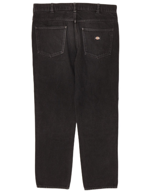 Dickies Mens Straight Jeans W32 L30 Black Cotton