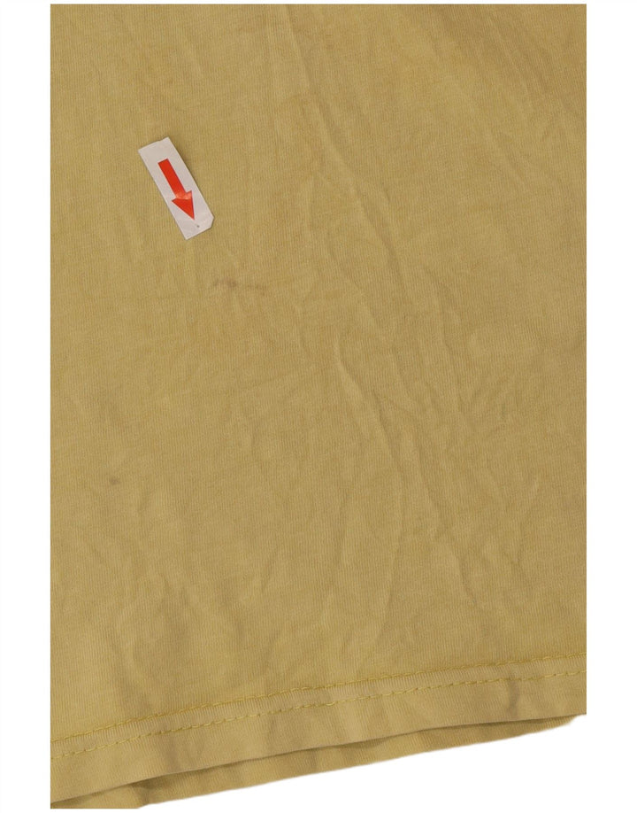 Volcom Mens Graphic T-Shirt Top Medium Yellow Cotton