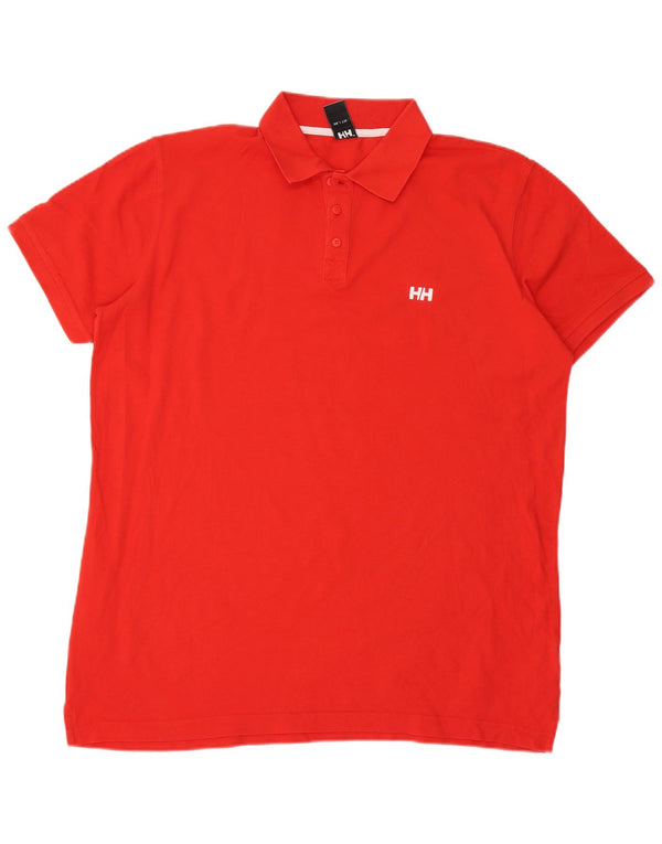 Helly Hansen Mens Polo Shirt 2XL Red Cotton