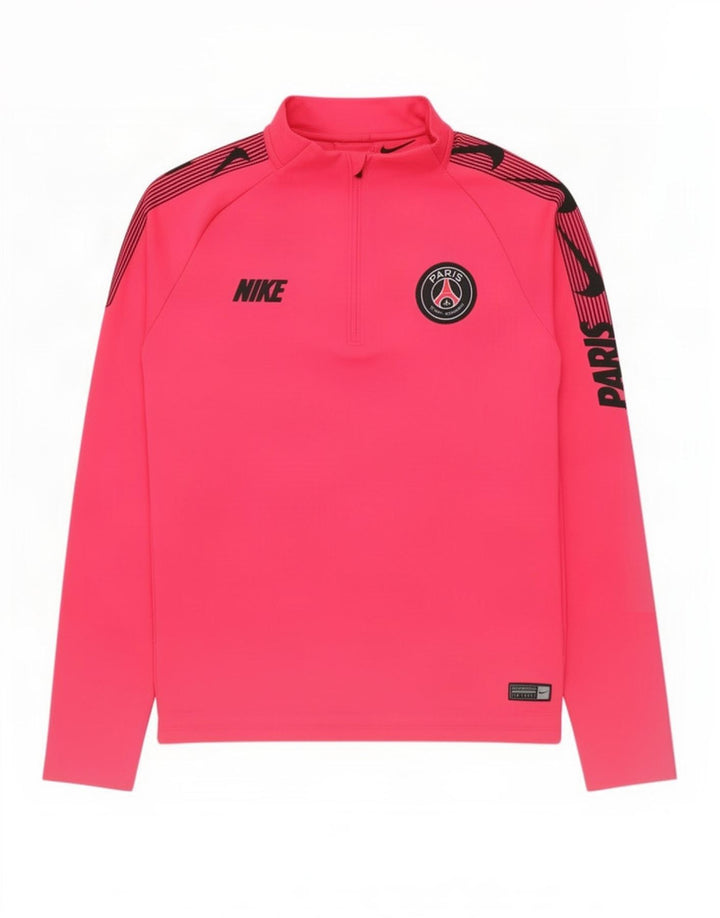 Nike Girls Graphic Pullover Tracksuit Top 12-13 Years Large Pink