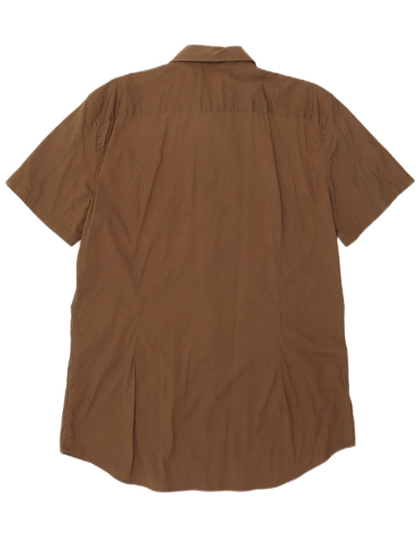 Diesel Mens Short Sleeve Shirt Medium Khaki
