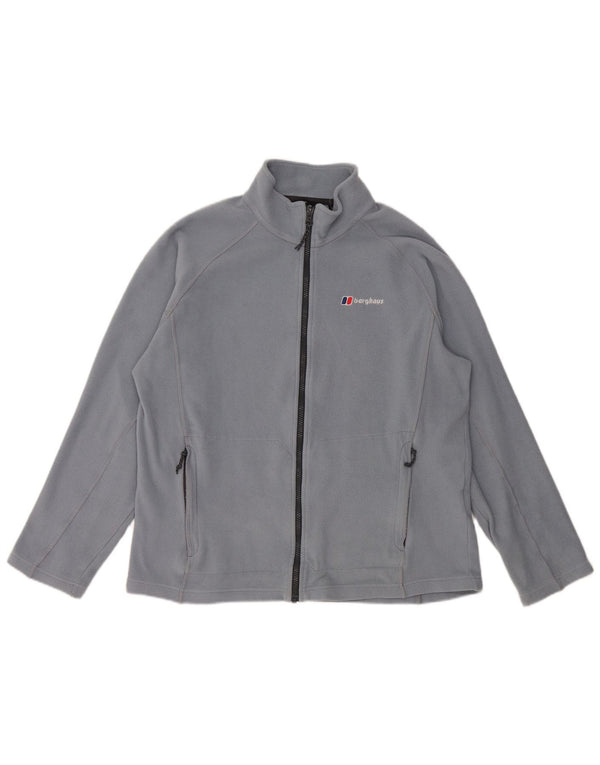 Berghaus Womens Fleece Jacket UK 14 Medium Blue Polyester