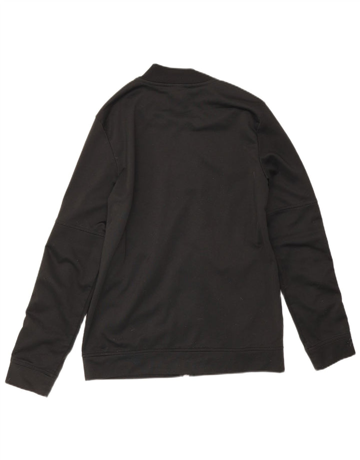 Adidas Womens Tracksuit Top Jacket UK 16/18 Large Black Polyester