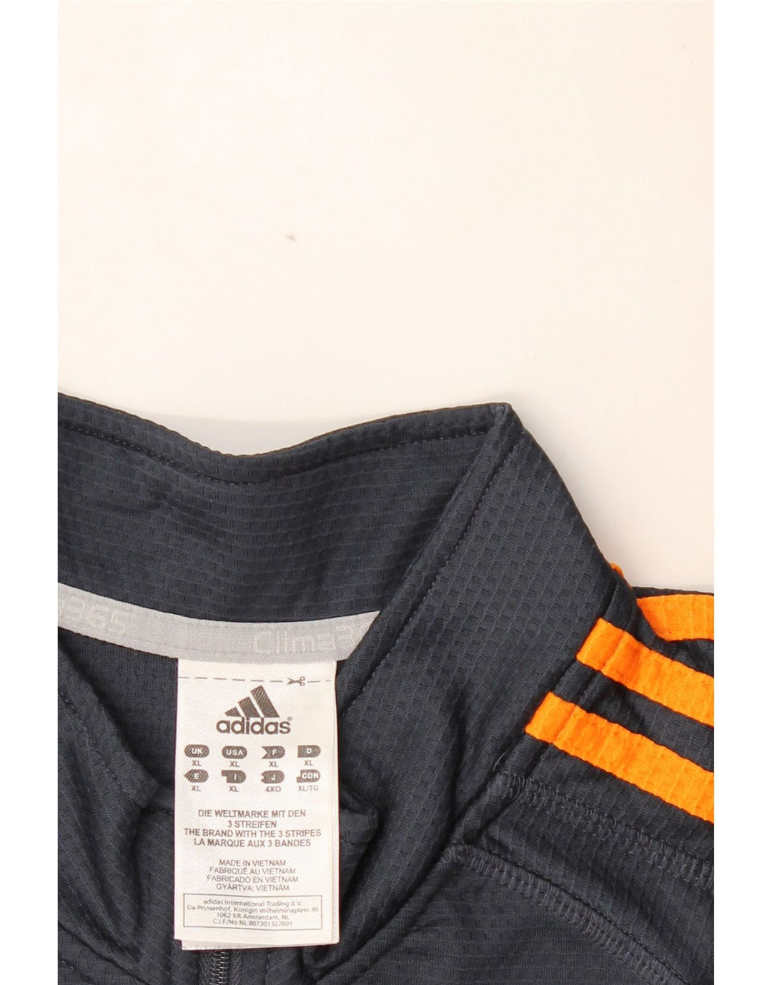 ADIDAS Mens Clima 365 Zip Neck Pullover Tracksuit Top XL Navy Blue