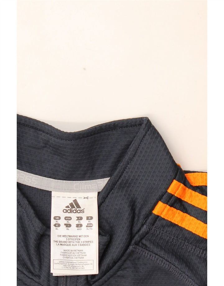 ADIDAS Mens Clima 365 Zip Neck Pullover Tracksuit Top XL Navy Blue