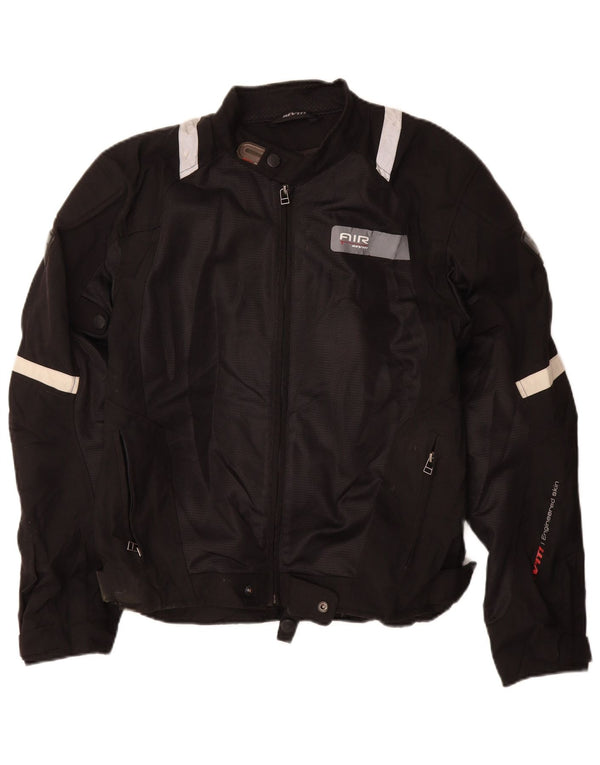 Revit Mens Motorstyle Graphic Racer Jacket UK 36 Small Black Polyamide