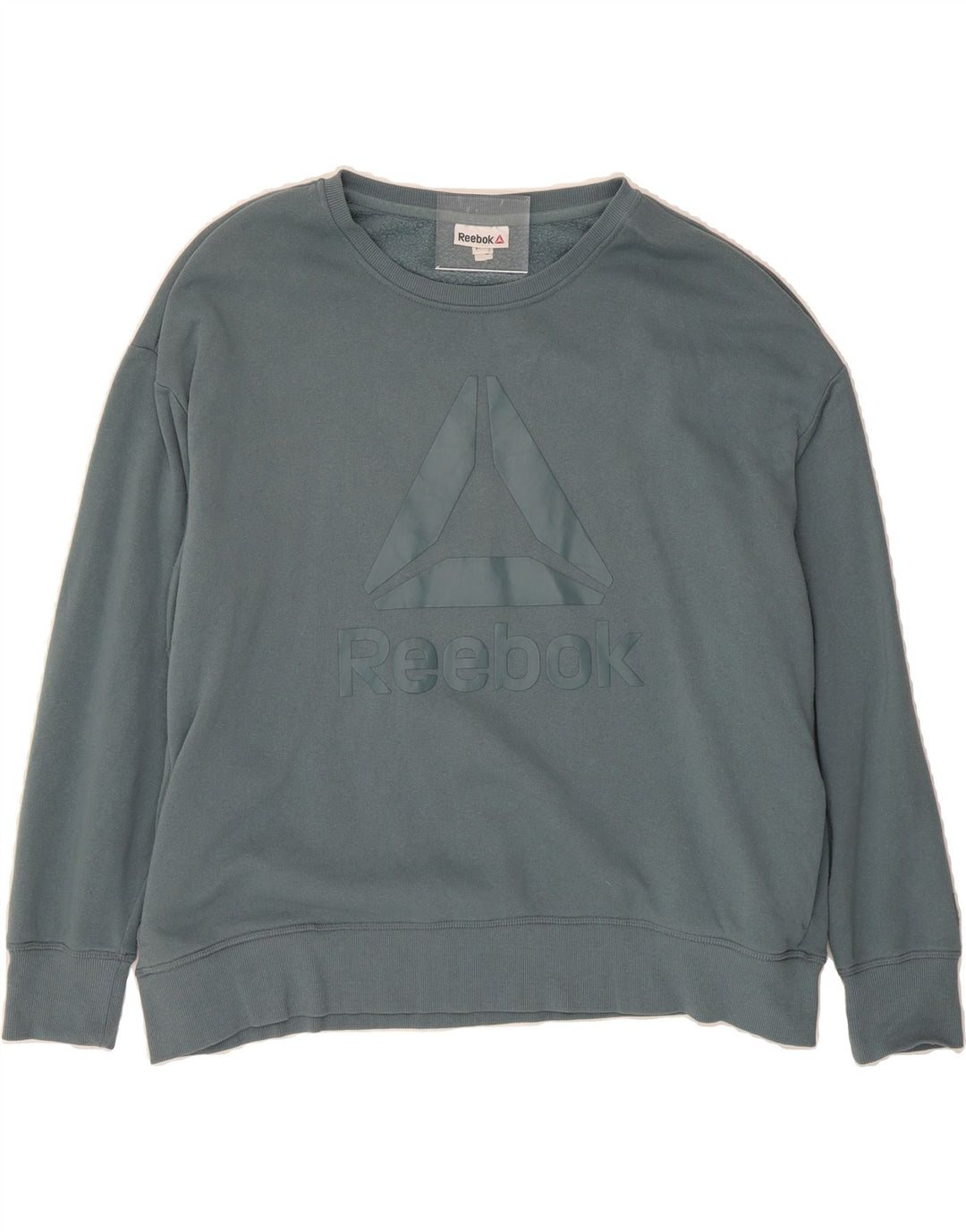 REEBOK Womens Graphic Oversized Sweatshirt Jumper UK 20 2XL Blue Vintage Reebok and Second-Hand Reebok from Messina Hembry 