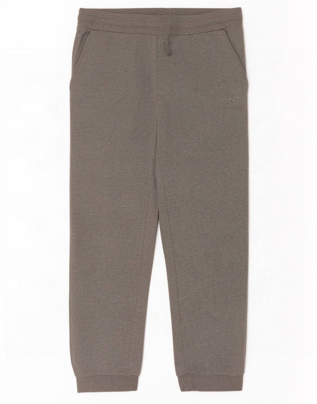 Hummel Mens Graphic Tracksuit Trousers Joggers Medium Grey Cotton