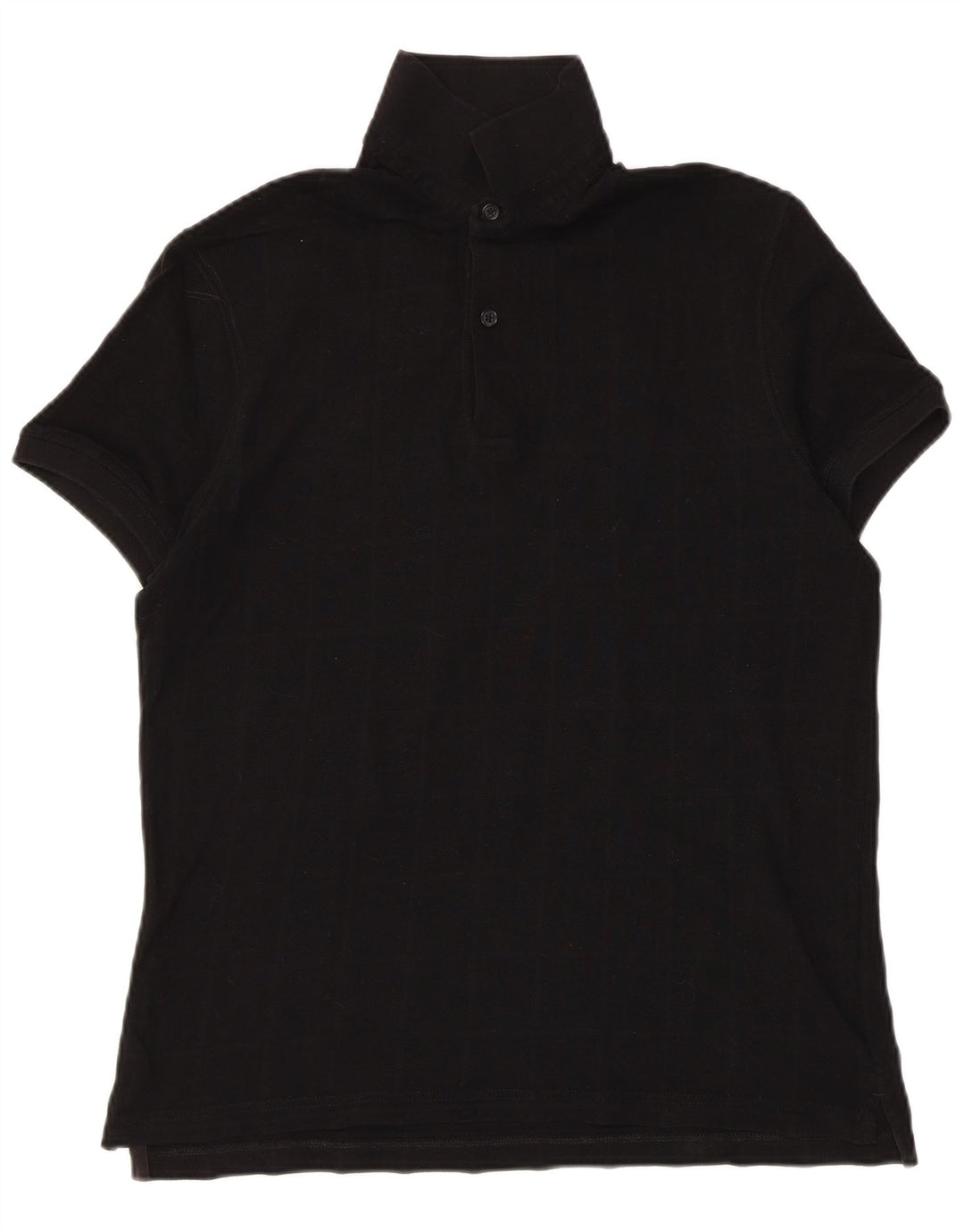 MASSIMO DUTTI Mens Polo Shirt Medium Black