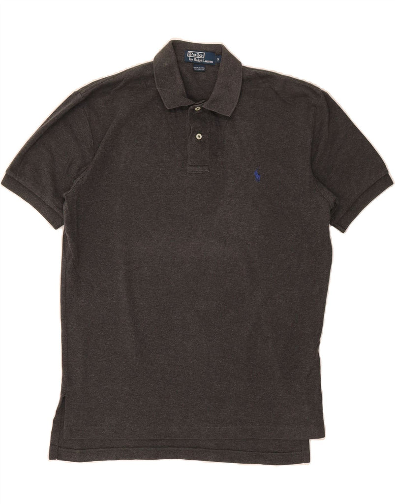 RALPH LAUREN Mens Polo Shirt Small Grey Cotton Vintage Ralph Lauren and Second-Hand Ralph Lauren from Messina Hembry 