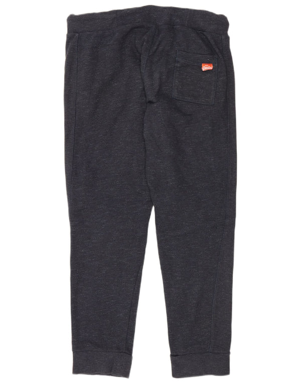 Superdry Mens Slim Fit Tracksuit Trousers Joggers 2XL Navy Blue Cotton