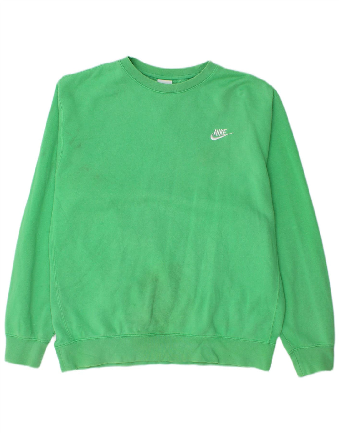 Nike Mens Loose Fit Sweatshirt Jumper Medium Green Cotton