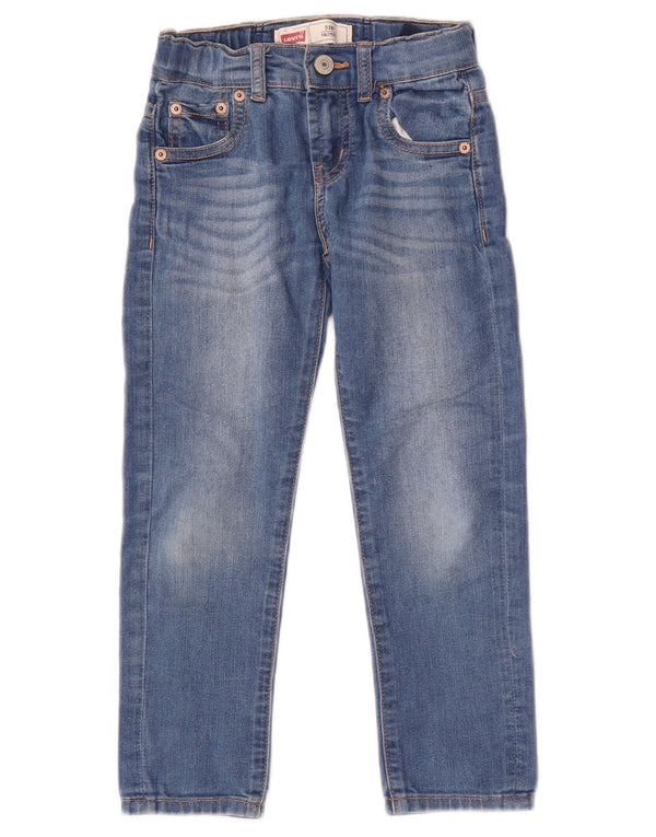 Levi's Girls 510 Skinny Jeans 4-5 Years W20 L19 Blue Cotton