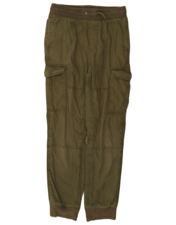 Gap Boys Joggers Cargo Trousers 11-12 Years W26 L27 Green Cotton