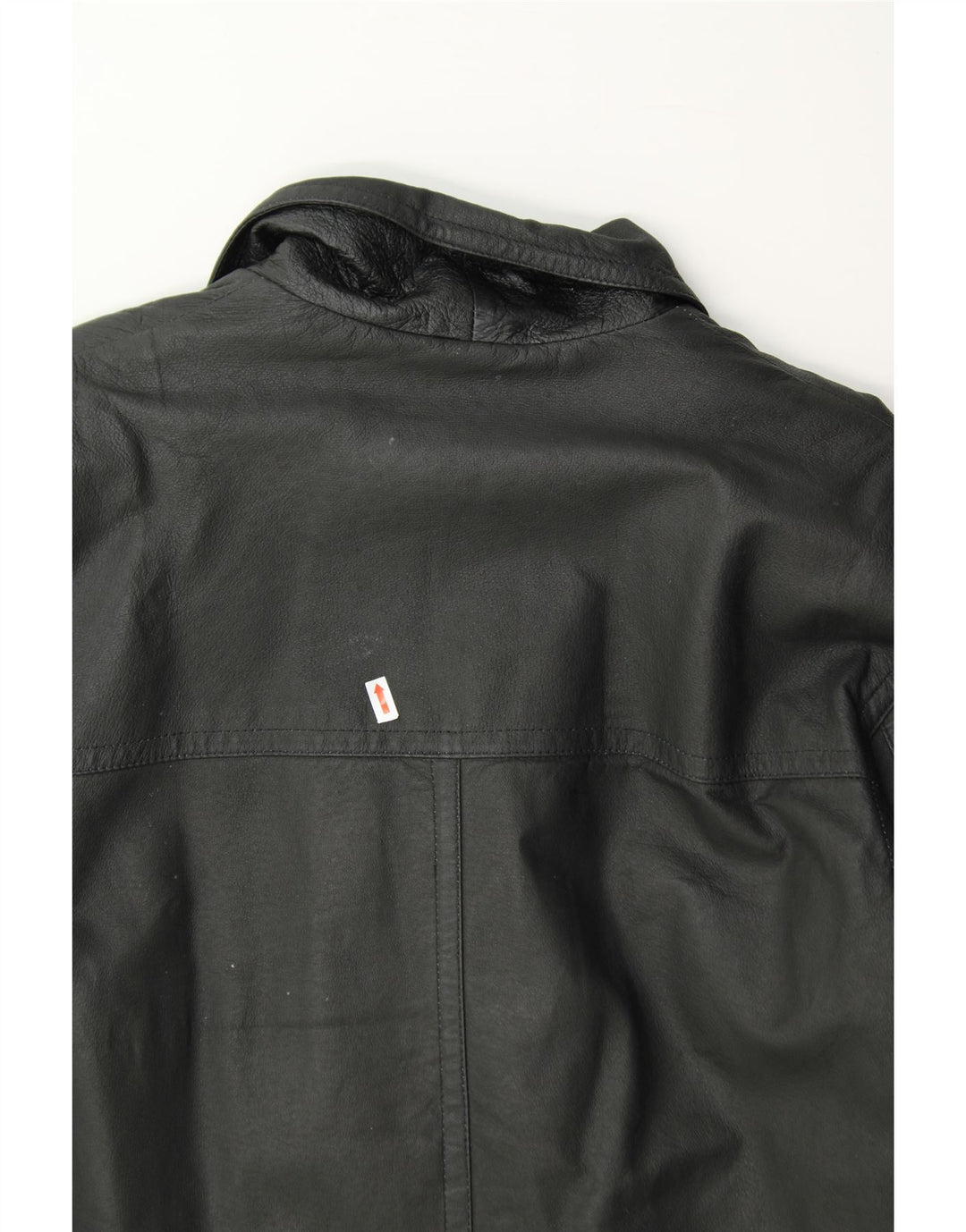 VINTAGE Mens Leather Coat UK 38 Medium Black Leather Vintage Vintage and Second-Hand Vintage from Messina Hembry 