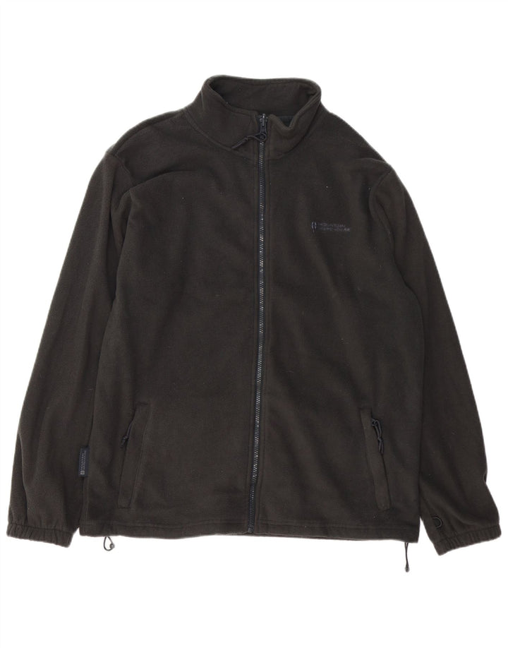 MOUNTAIN WAREHOUSE Mens Fleece Jacket UK 38 Medium Black Polyester