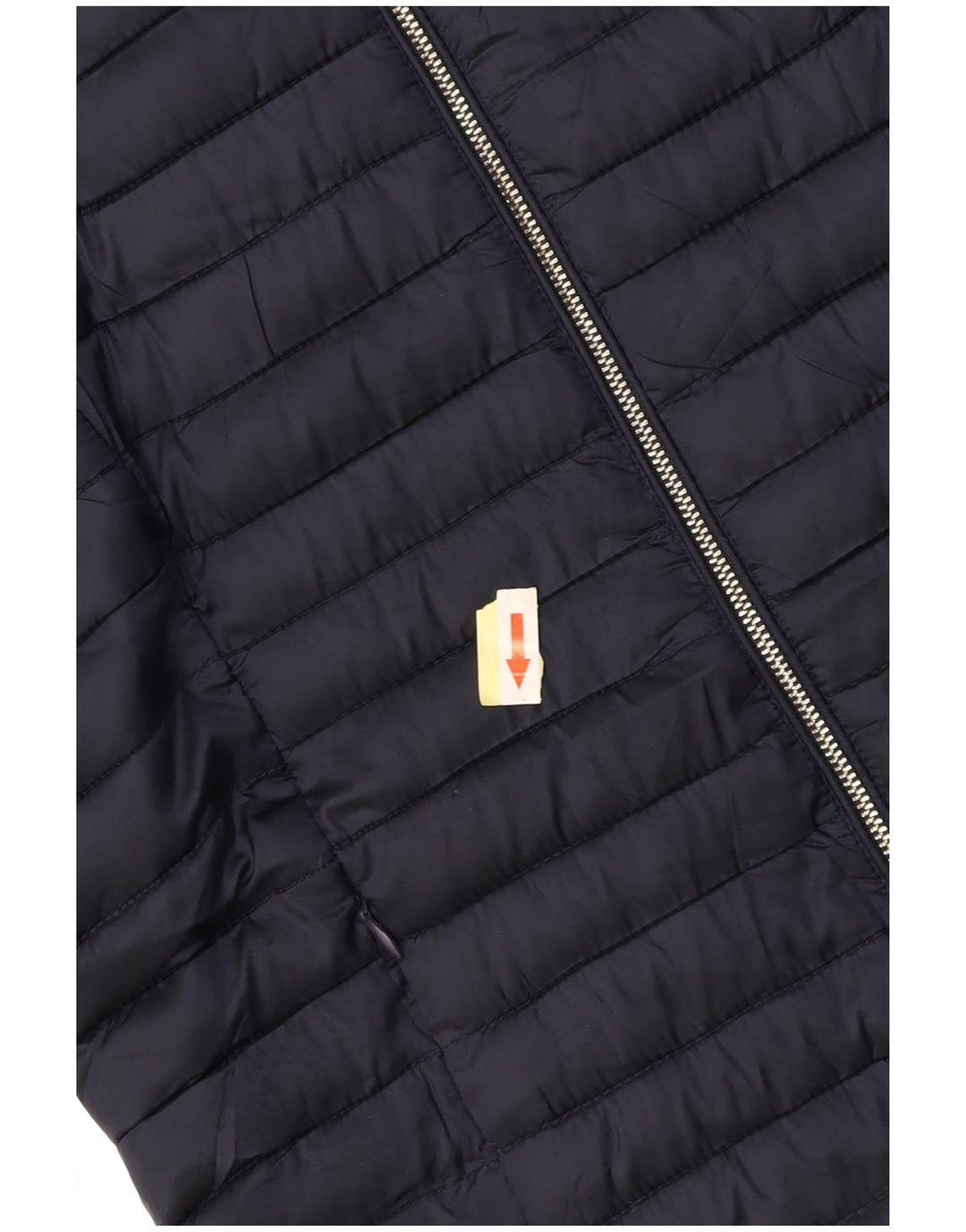 MASSIMO DUTTI Womens Hooded Padded Jacket UK 10 Small Navy Blue