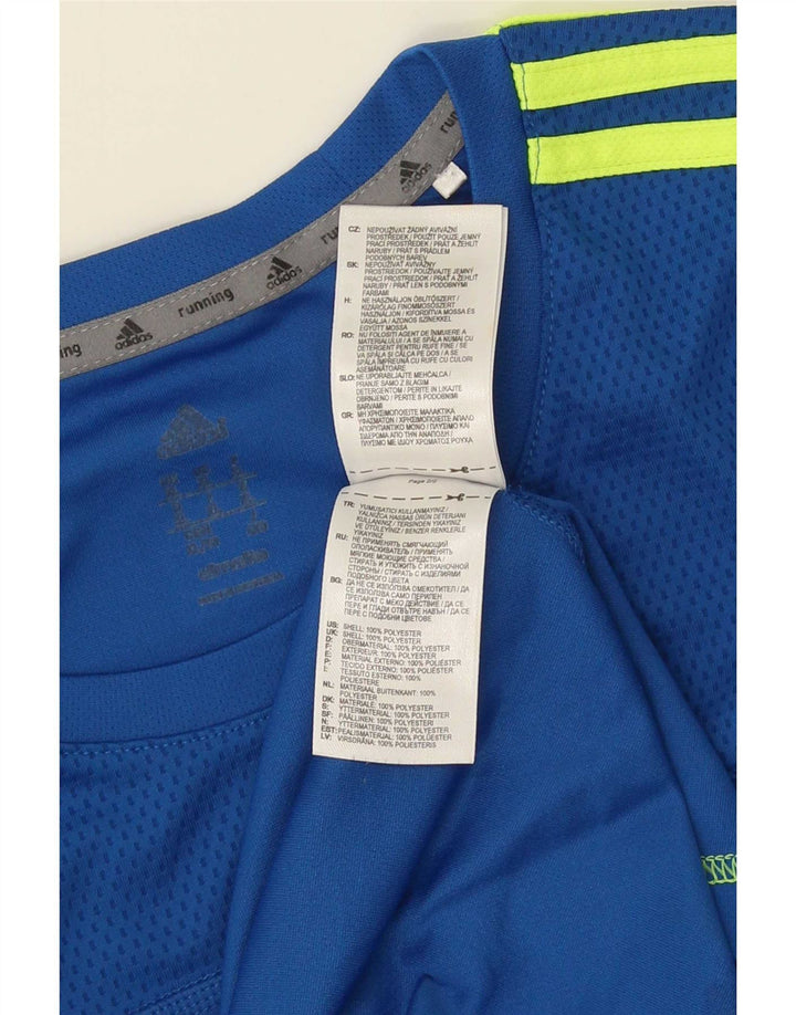 Adidas Mens Top Long Sleeve XL Blue Polyester