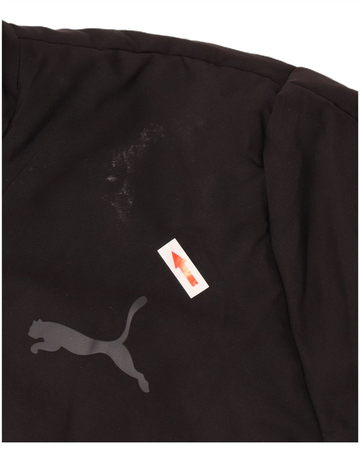 Puma Mens Padded Jacket UK 36 Small Black Polyester
