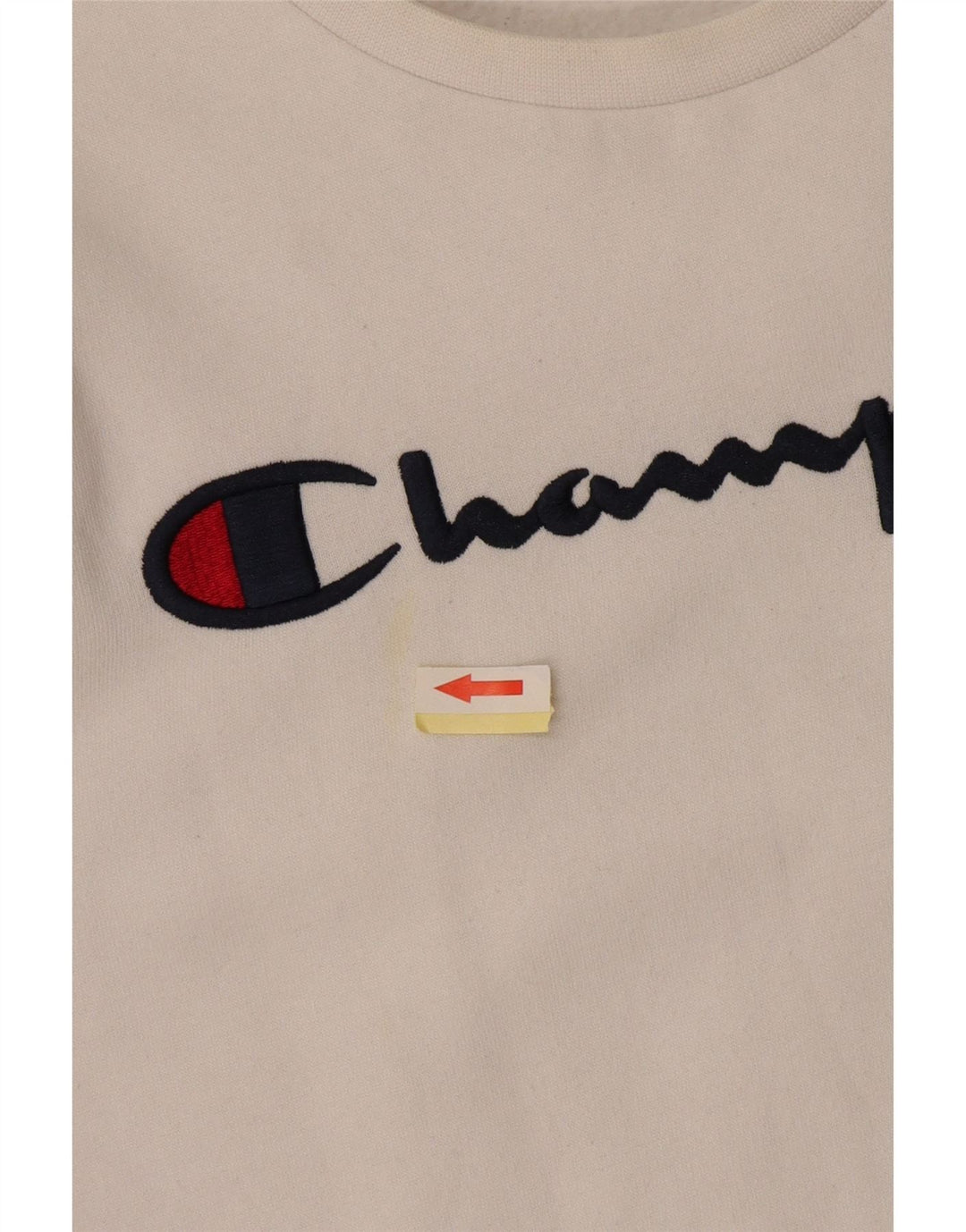 CHAMPION Boys Graphic Sweatshirt Jumper 11-12 Years Large White