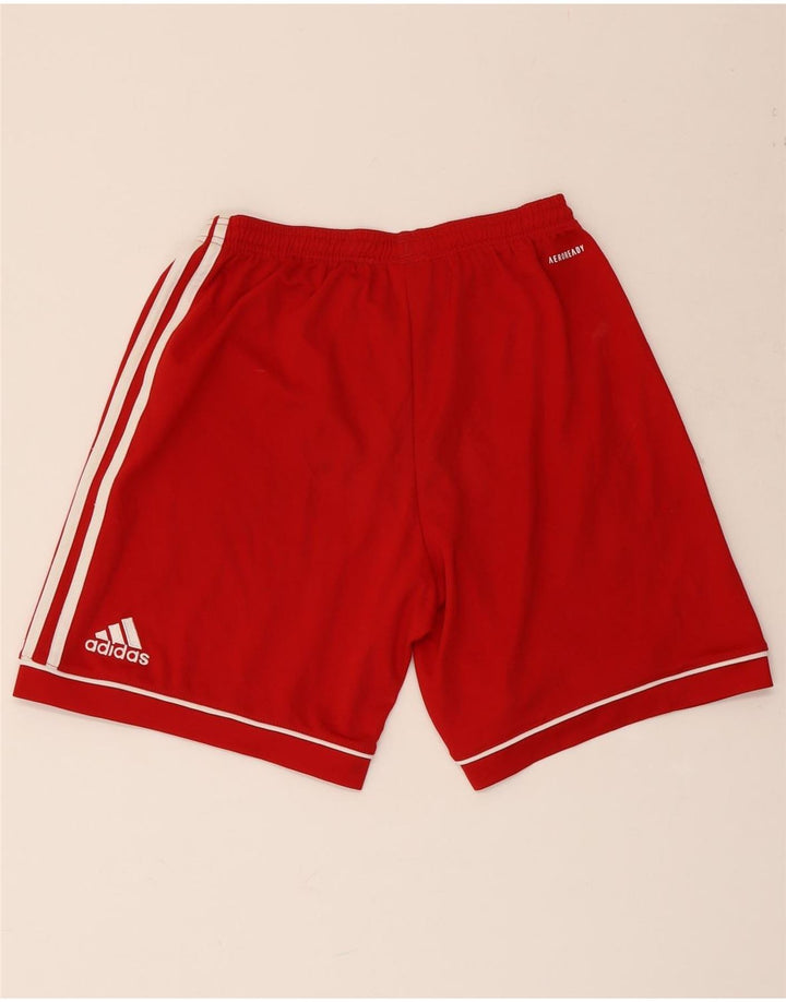 Adidas Mens Aeroready Relaxed Fit Sport Shorts Small Red Polyester