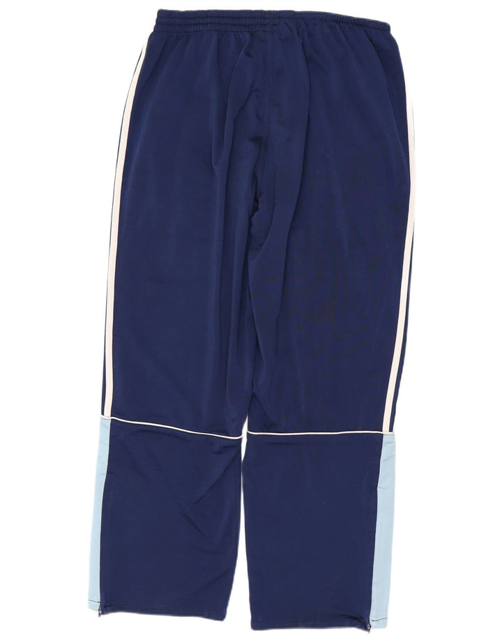 ADIDAS Mens Full Tracksuit UK 40/42 Medium Navy Blue Colourblock Polyester