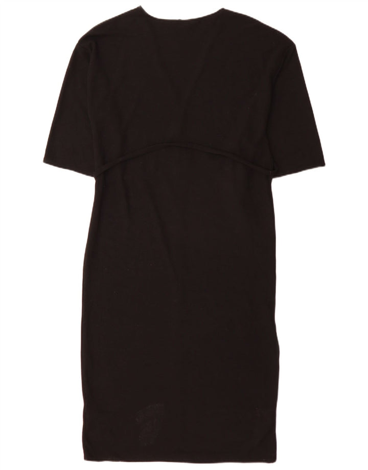 Zara Womens Oversized Maxi Dress UK 10 Small Black Polyester