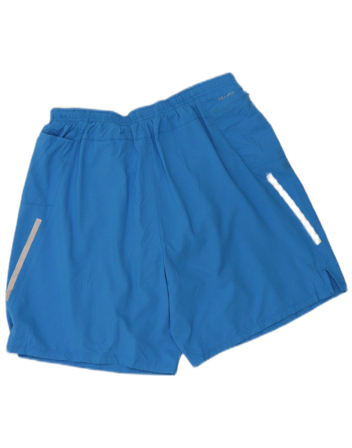Nike Mens Dri Fit Sport Shorts Large Blue Polyester