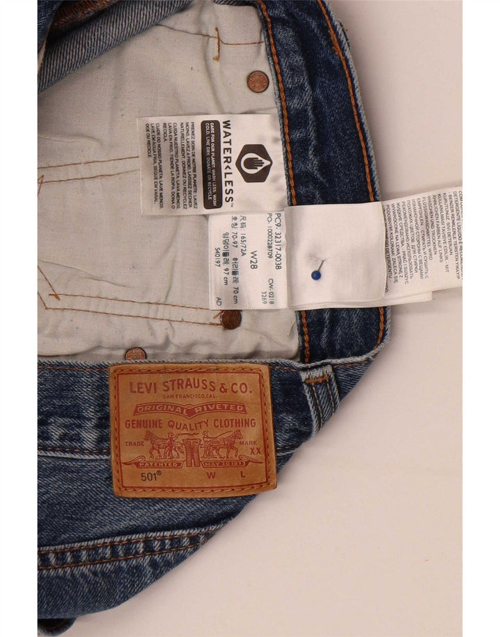 Levi's Womens 501 Denim Shorts W28 Medium Blue Cotton
