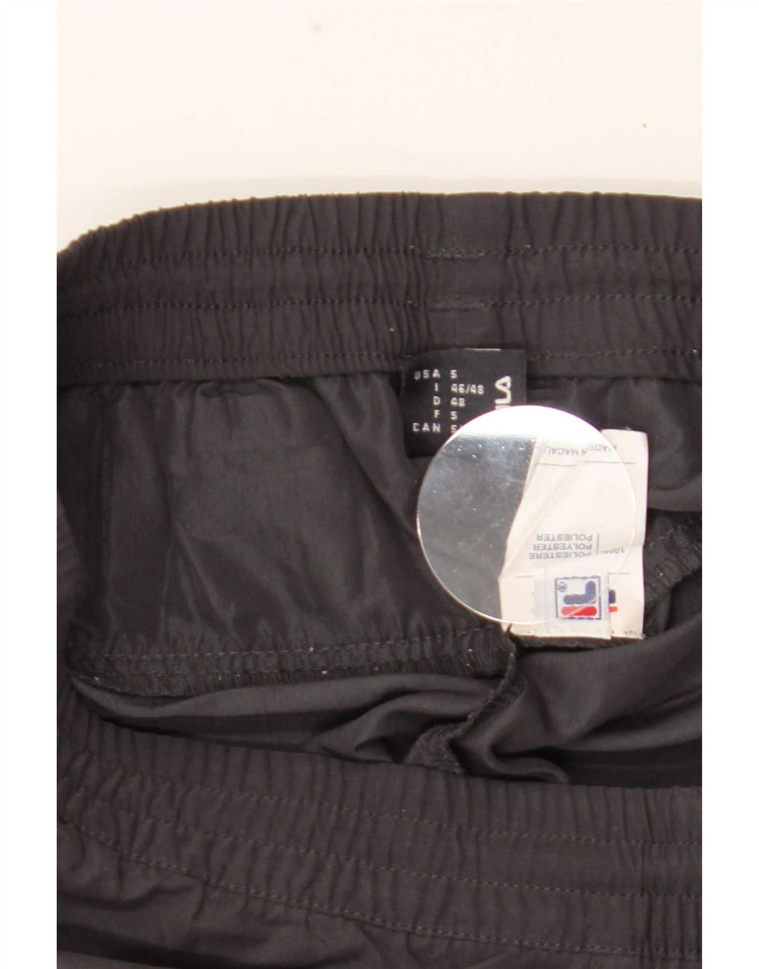 Fila Mens Graphic Capri Tracksuit Trousers Small  Grey Polyester