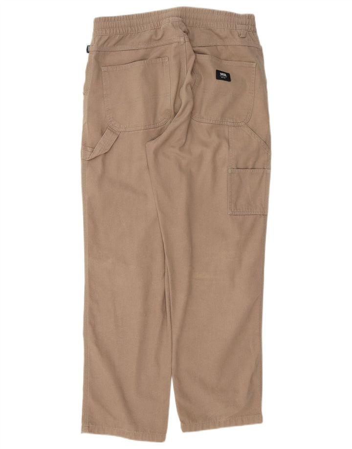 VANS Mens Straight Cargo Trousers Small W29 L28 Beige