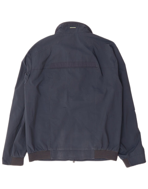 Hugo Boss Mens Bomber Jacket UK 36 Small Navy Blue