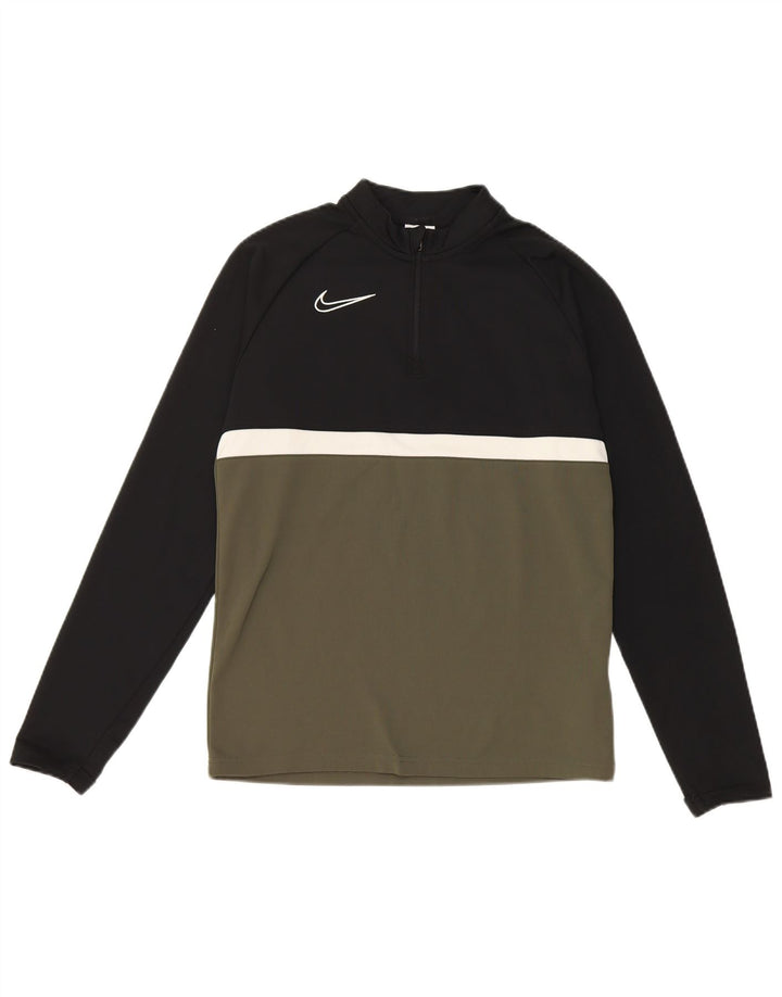 Nike Boys Dri Fit Pullover Tracksuit Top 12-13 Years Large Green