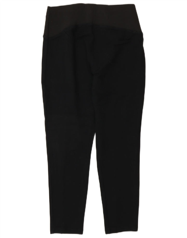 Marks & Spencer Womens Crop Leggings UK 12 Medium Black Viscose