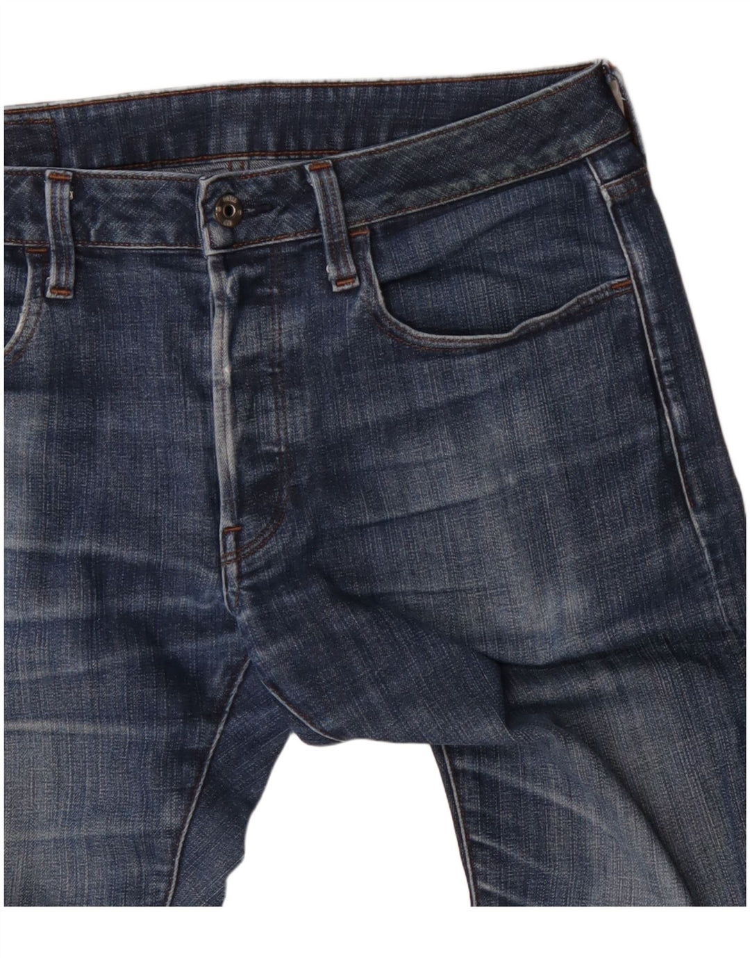 G-Star Mens Slim Jeans W32 L34 Blue Cotton