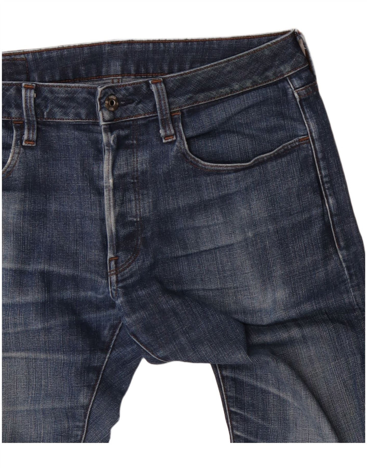 G-Star Mens Slim Jeans W32 L34 Blue Cotton