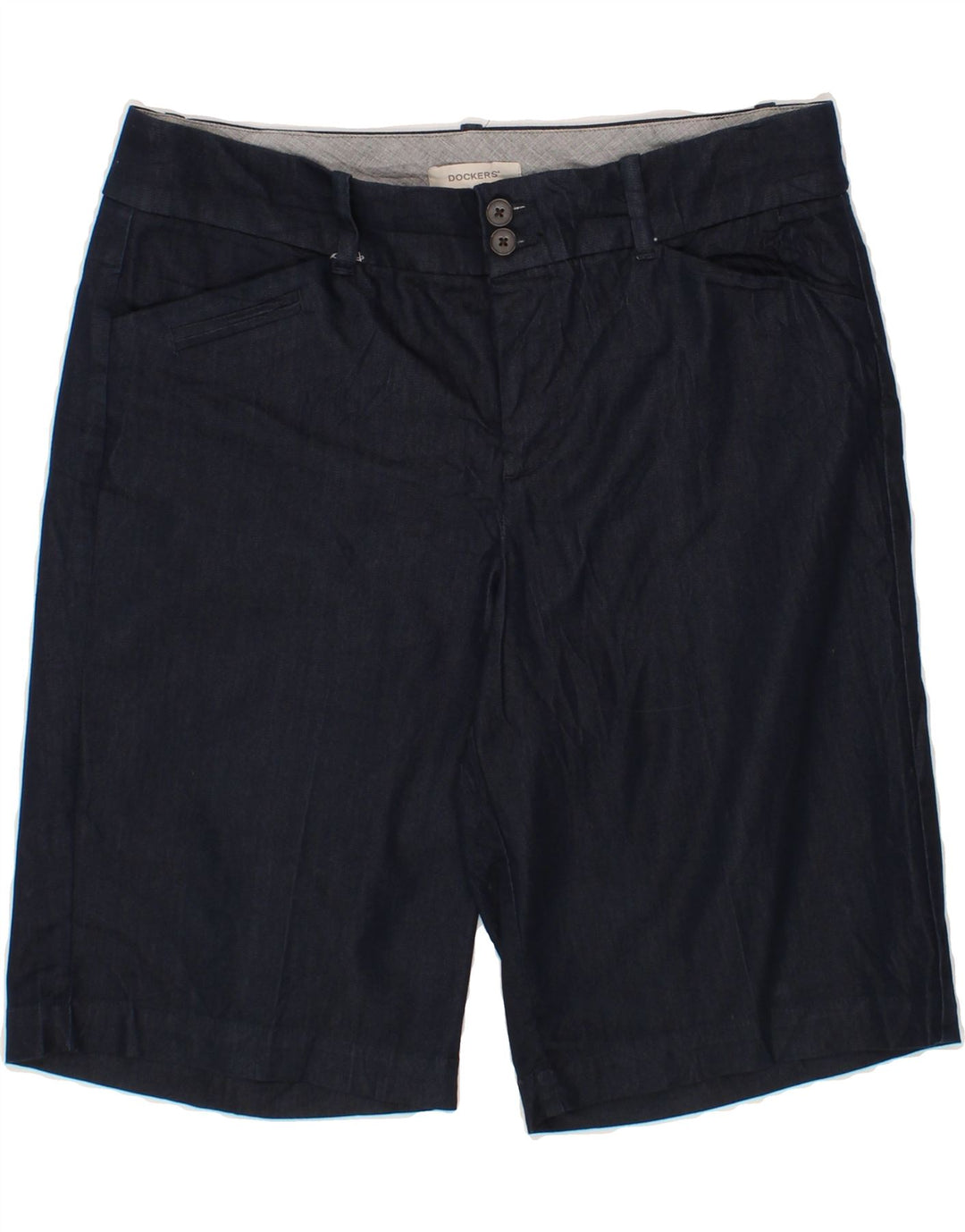 DOCKERS Womens Casual Shorts US 8 Medium W32 Navy Blue Cotton Vintage Dockers and Second-Hand Dockers from Messina Hembry 