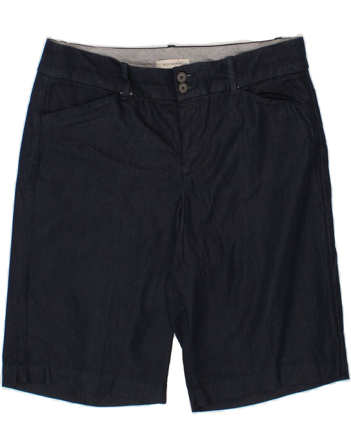 DOCKERS Womens Casual Shorts US 8 Medium W32 Navy Blue Cotton Vintage Dockers and Second-Hand Dockers from Messina Hembry 