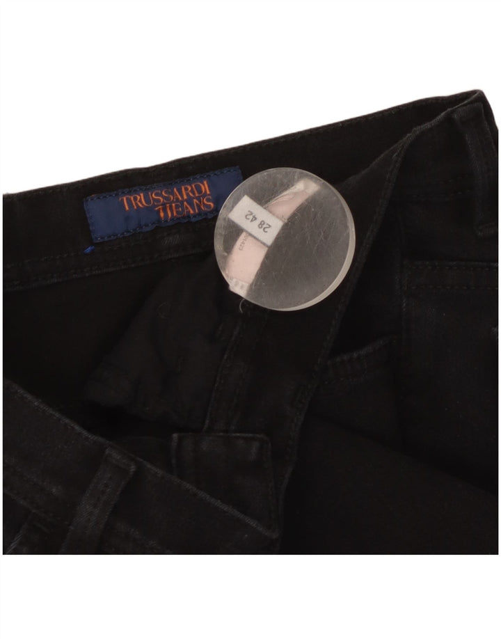 Trussardi Womens Mid Rise Slim Jeans W28 L26 Black