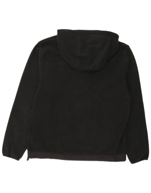 Nike Mens Graphic Hooded Fleece Jumper Medium Black Polyester