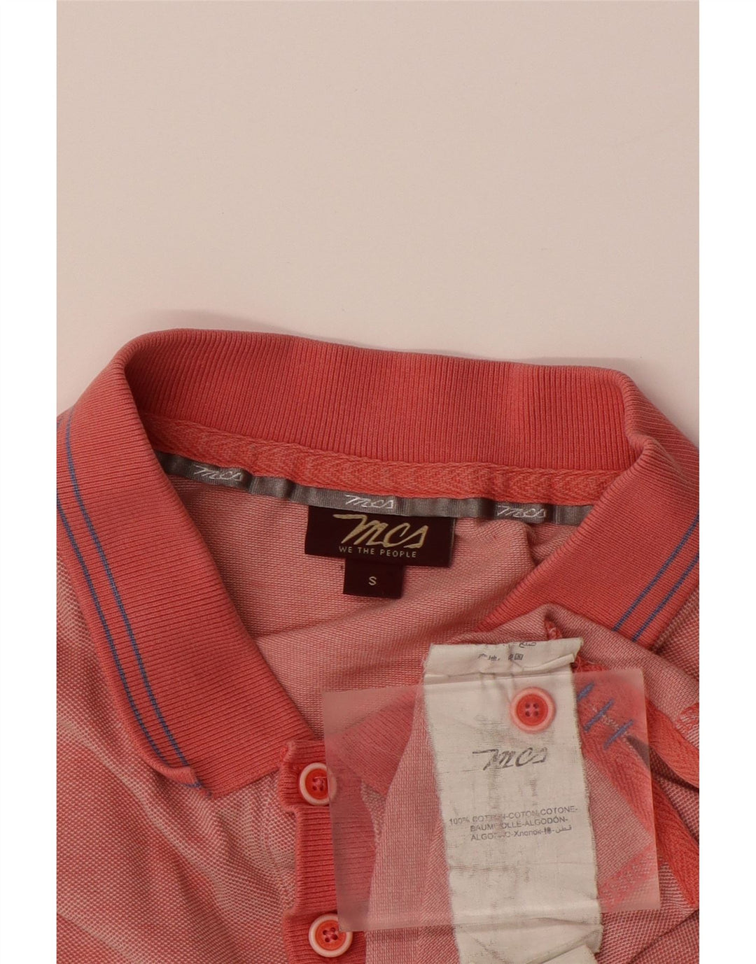 MARLBORO CLASSICS Mens Polo Shirt Small Pink Cotton