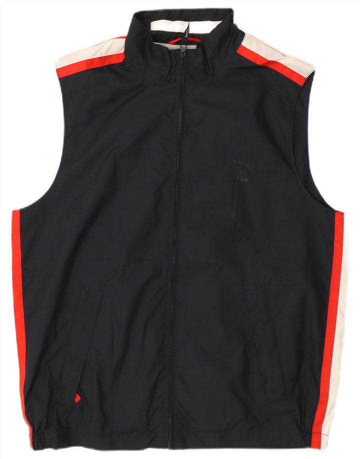 Paul & Shark Mens Tracksuit Top Jacket Medium Navy Blue Colourblock