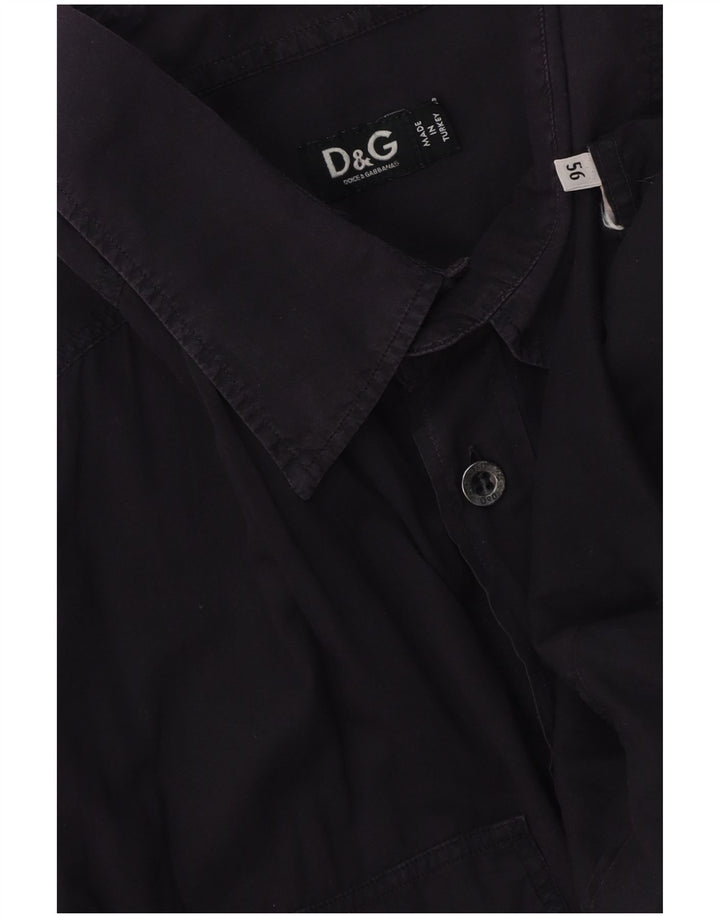 Dolce & Gabbana Mens Shirt Medium Navy Blue