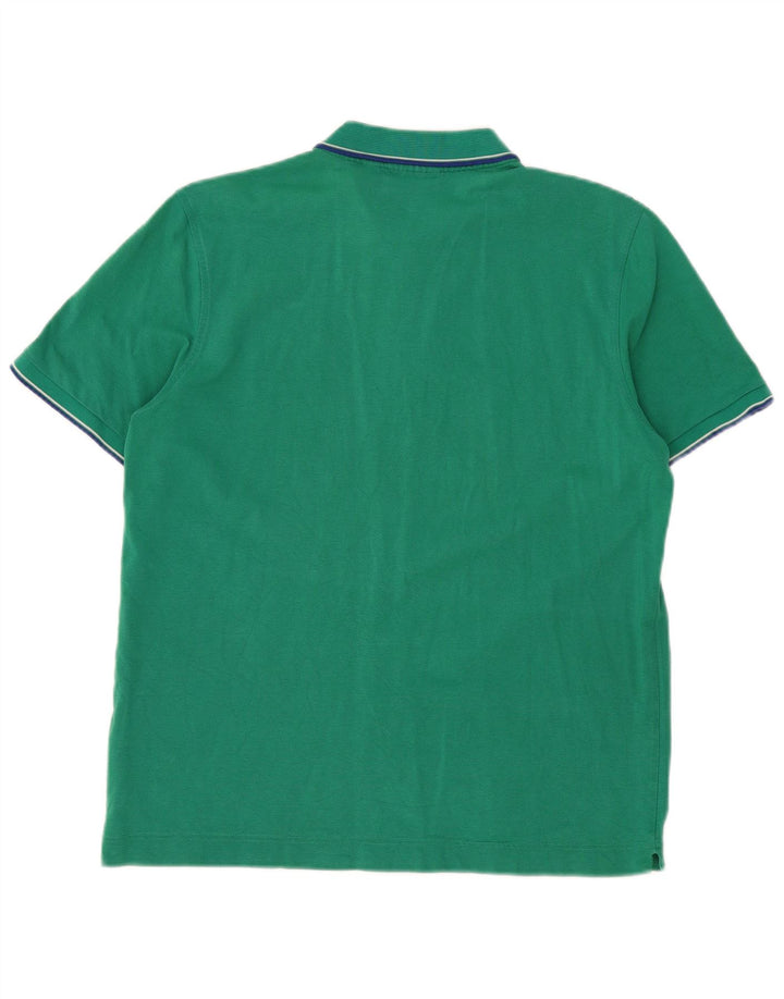 LACOSTE Mens Polo Shirt Size 5 Large Green Cotton