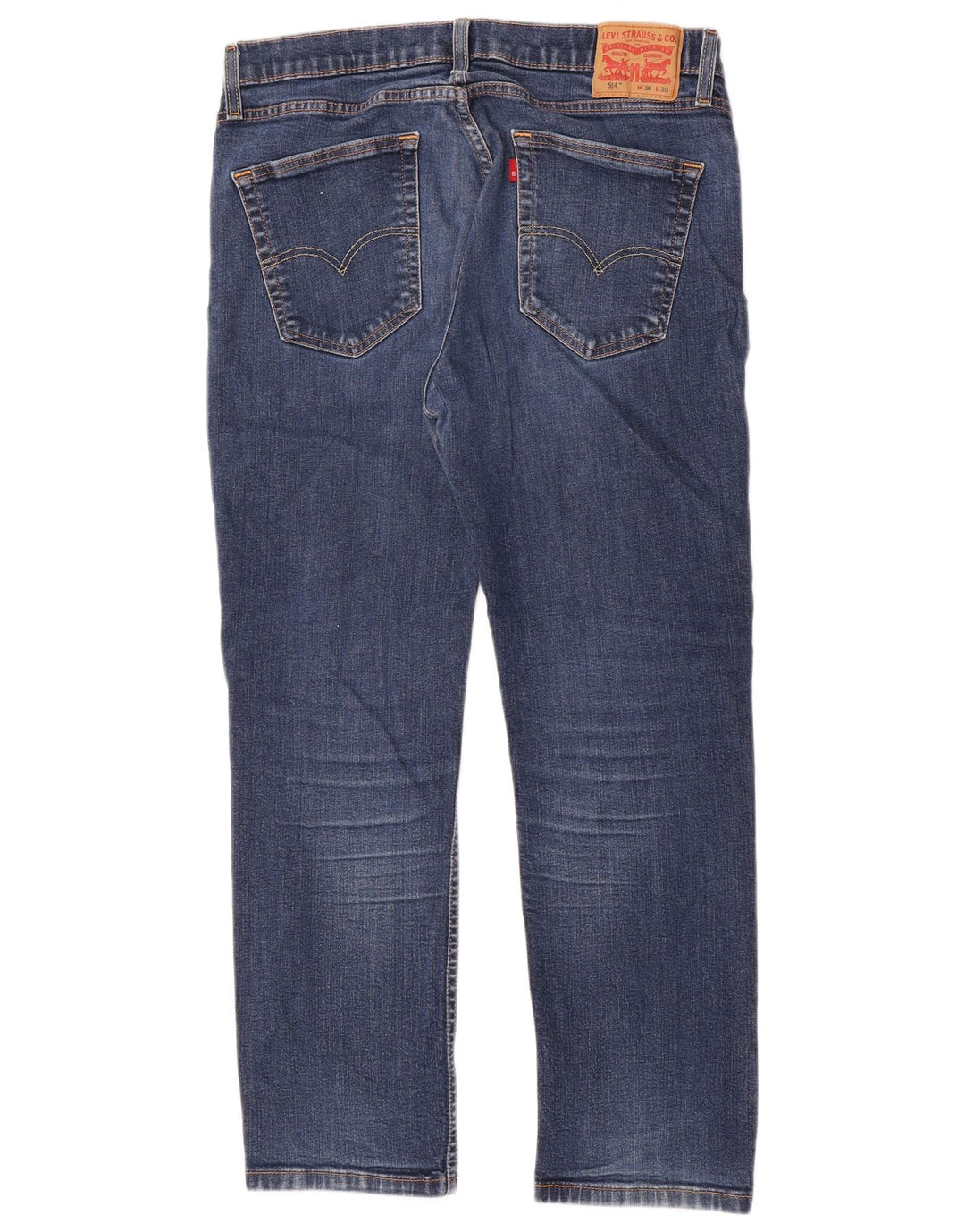 Levi's Mens 514 Straight Jeans W36 L27 Blue Cotton
