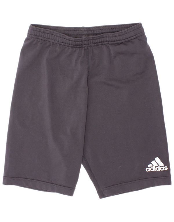 Adidas Boys Sport Shorts 10-11 Years Grey Polyester