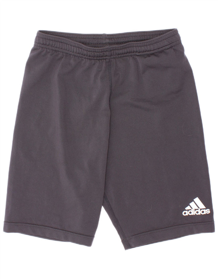 Adidas Boys Sport Shorts 10-11 Years Grey Polyester