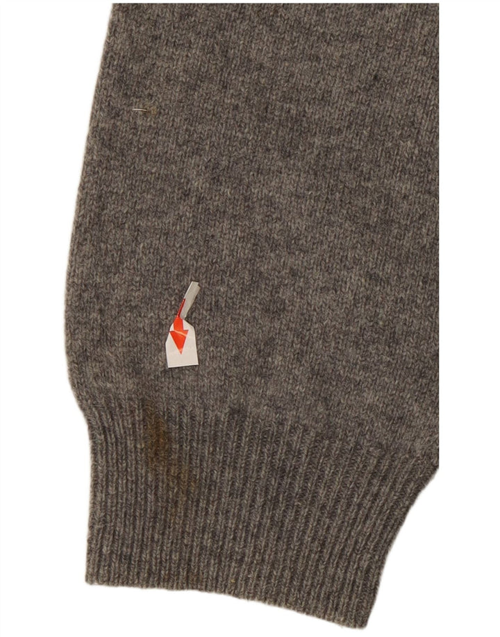 Marlboro Classics Mens V-Neck Jumper Sweater 2XL Grey Wool