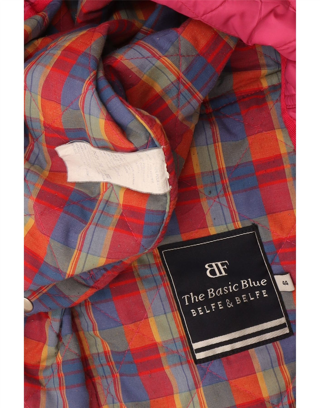 Belfe & Belfe Womens Oversized Quilted Coat IT 44 Medium Pink Polyester